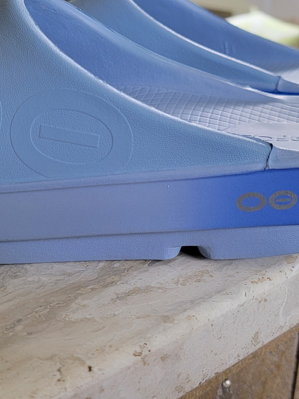 Oofos OOahh Slide - Baja Blue Fade Recovery Sandal - Picture 3 of 8